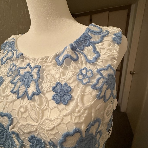 Charter Club White and Cream Tank Top Blouse - Picture 5 of 12